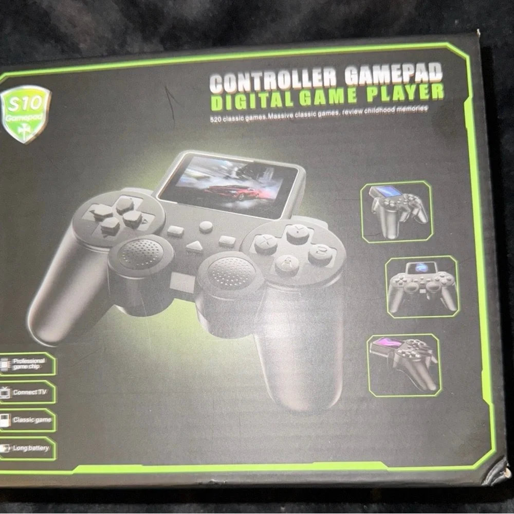 Black Digital Game Player Controller Gamepad